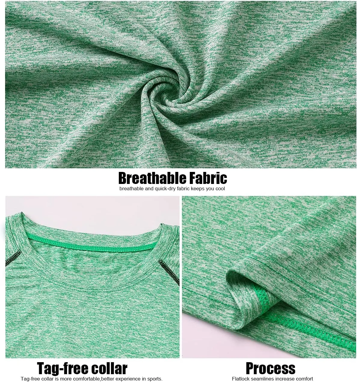 3-4 Pack Dry Fit Long Sleeve Tshirt for Women Moisture Wicking Long Sleeve Tee Outdoor Compression Running Workout Tops