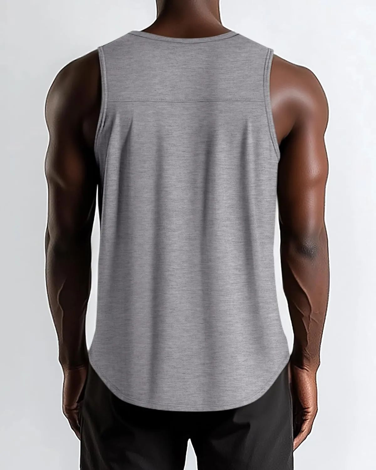 3 Pack Big and Tall Cotton Men's Tank Tops Plus Size Workout Sleeveless Tee Shirts Crew Neck Muscle Shirts L-5XL