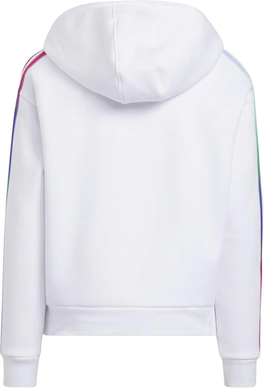 adidas Girls' Multicolor 3-Stripes Fleece Pullover Hoodie