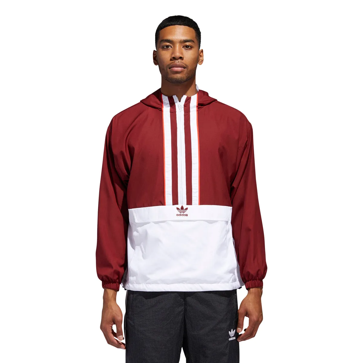 Adidas Men's Originals Anorak Jacket Noble Maroon