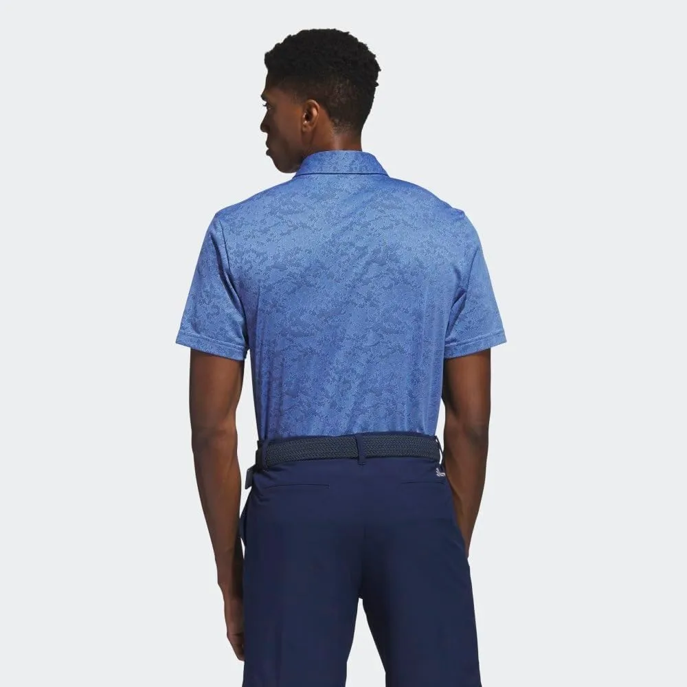adidas Men's Textured Jacquard Golf Polo Shirt