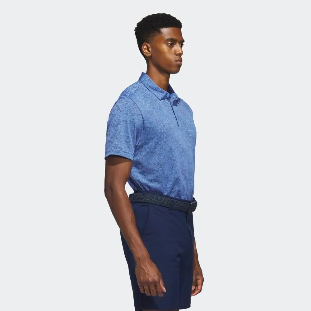 adidas Men's Textured Jacquard Golf Polo Shirt