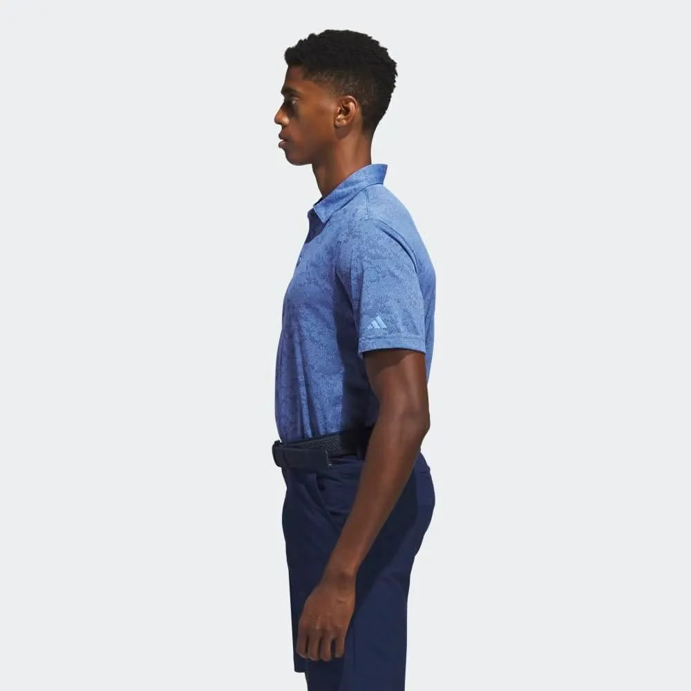 adidas Men's Textured Jacquard Golf Polo Shirt