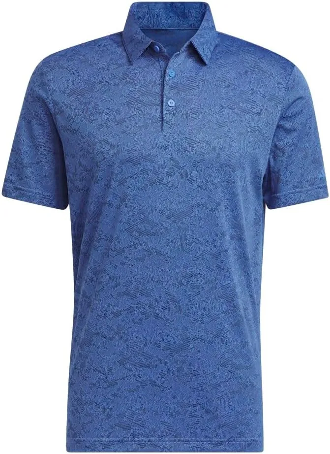 adidas Men's Textured Jacquard Golf Polo Shirt