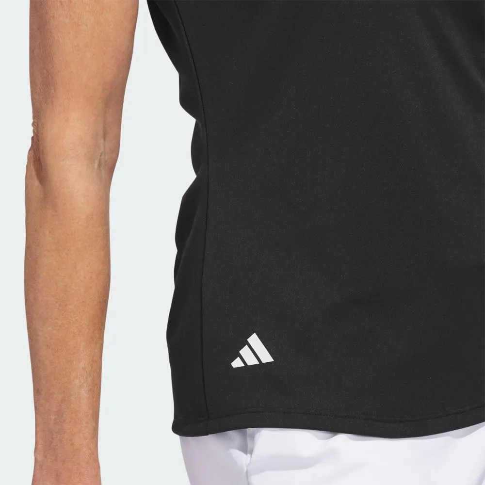 adidas Women's Solid Performance Short Sleeve Polo Shirt