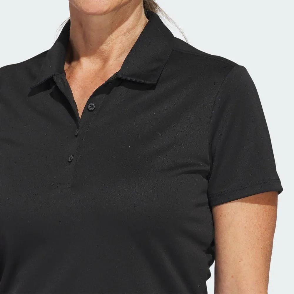 adidas Women's Solid Performance Short Sleeve Polo Shirt