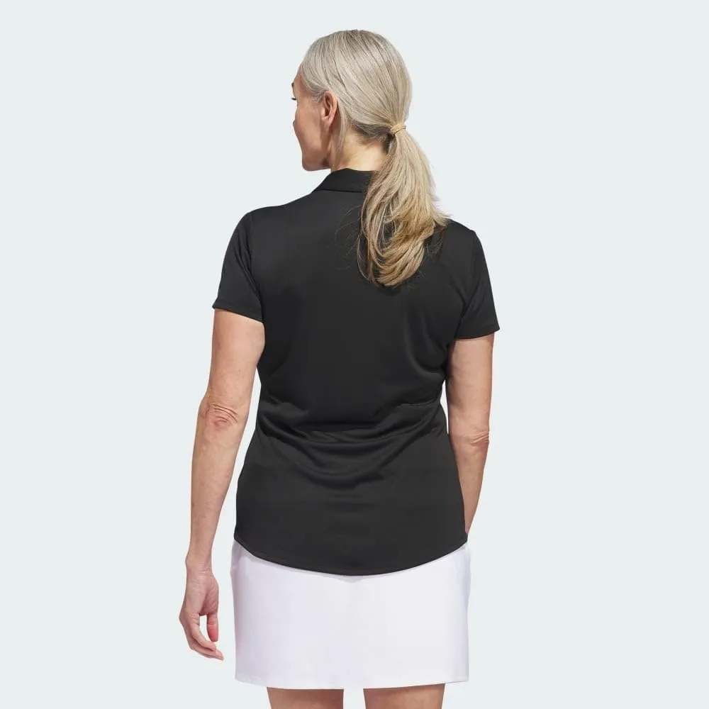 adidas Women's Solid Performance Short Sleeve Polo Shirt