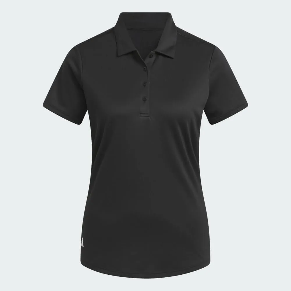 adidas Women's Solid Performance Short Sleeve Polo Shirt