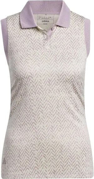adidas Women's Ultimate365 Jacquard Sleeveless Polo Shirt