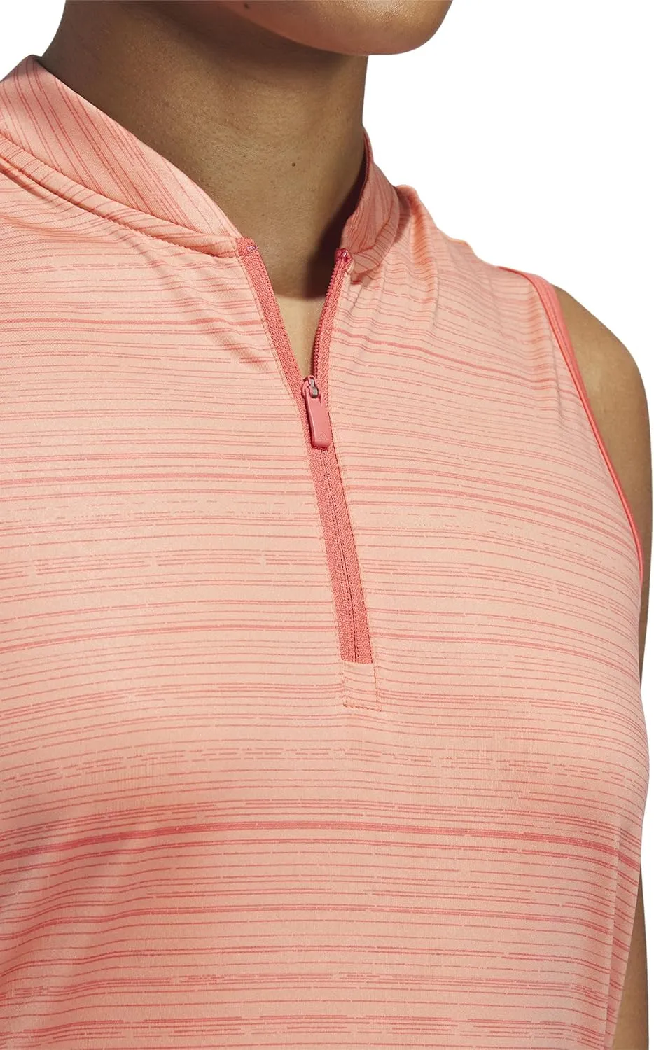 adidas Women's Ultimate365 Stripe Sleeveless Polo Shirt