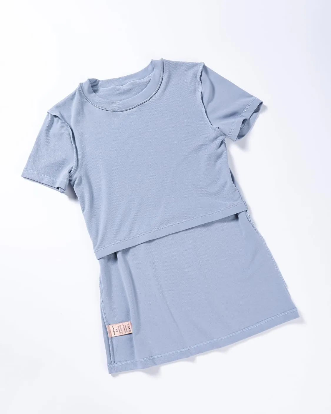 AUROLA Everyday Fitted T-Shirt for Women,Crew Neck Basic Short Sleeves T ShirtCrop Tops Modal Slim Fit Tee
