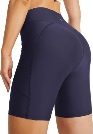 baleaf Women's 3"/5"/6"/8" High Waisted Swim Shorts Tummy Control Swimsuits Bottoms Modest Board Shorts UPF 50 