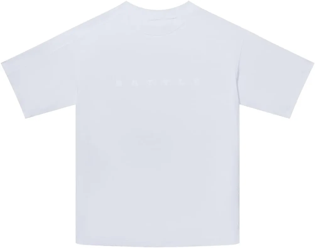 Battle Sports Athletic Training Oversized Fly T-Shirt, Quick-Dry Fabric, Split Hem, Four-Way Stretch