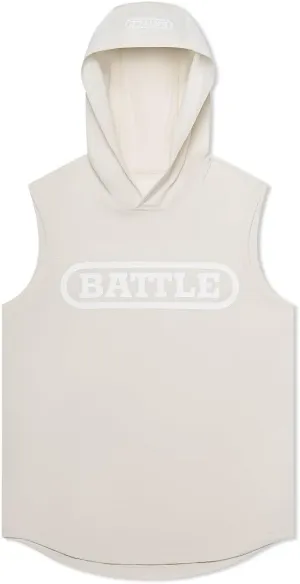 Battle Sports Sleeveless Light Action Workout Hoodie - Raglan Cut Sleeveless Hoodie for Adults