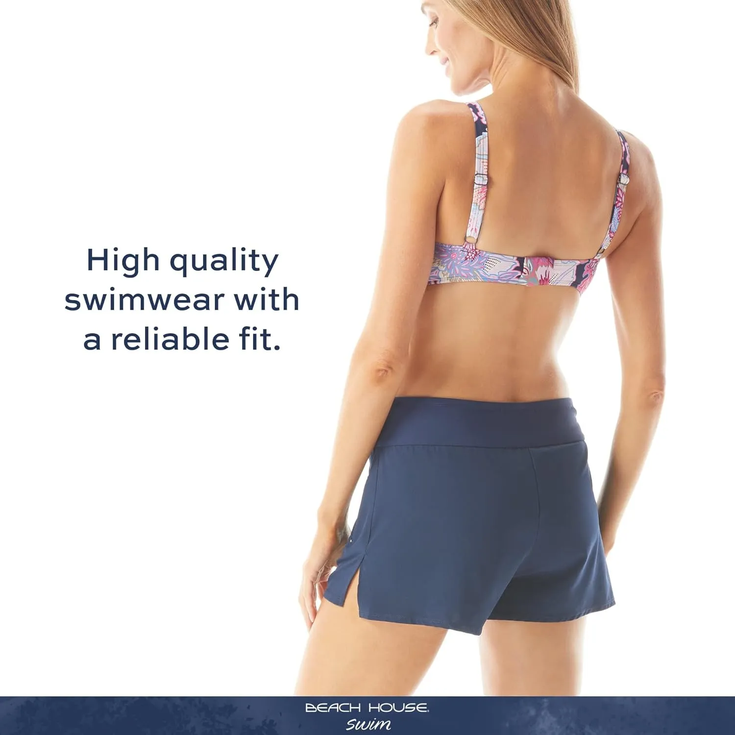 BEACH HOUSE April Swim Shorts with Inner Briefs  Quick Drying Women's Board Shorts Sizes 4-24 Plus