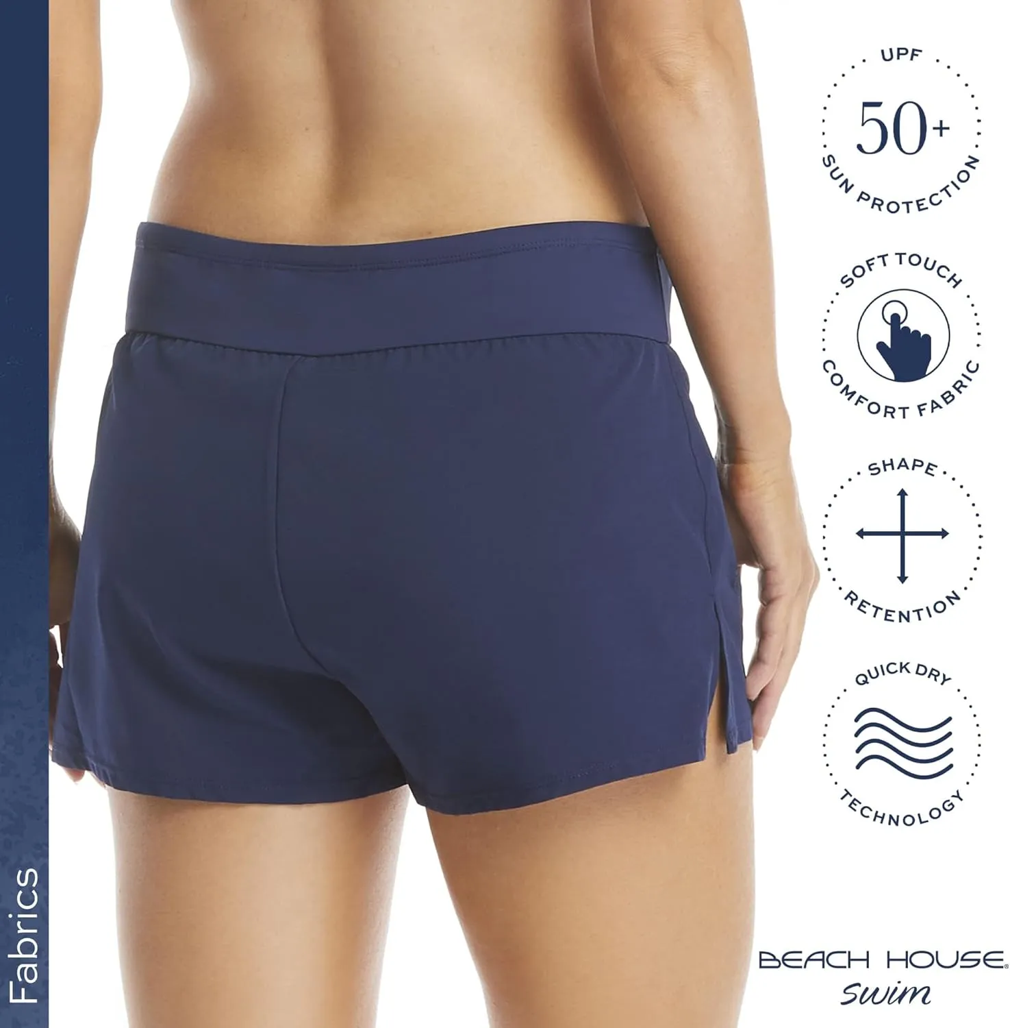 BEACH HOUSE April Swim Shorts with Inner Briefs  Quick Drying Women's Board Shorts Sizes 4-24 Plus