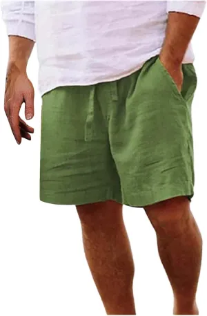 Black Shorts Men Cotton Men's Solid Summer Fashionable Men's pants Mens White Shorts Mens Stretch Cargo Mens Linen