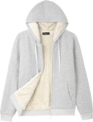 Bumeex Women' Sweatshirt,Sherpa-Lined Hoodie