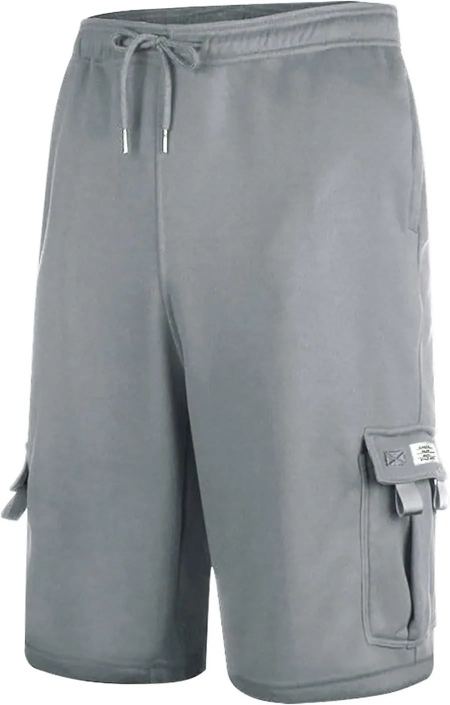 Cargo Shorts for Men Comfy Drawstring Elastic Waist Sports Sweat Shorts Lightweight Gym Workout Shorts Multi Pockets