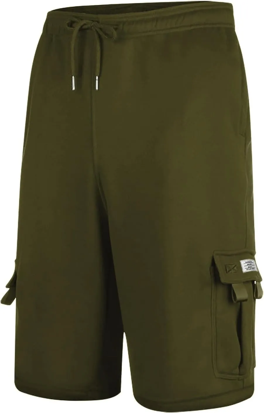 Cargo Shorts for Men Comfy Drawstring Elastic Waist Sports Sweat Shorts Lightweight Gym Workout Shorts Multi Pockets