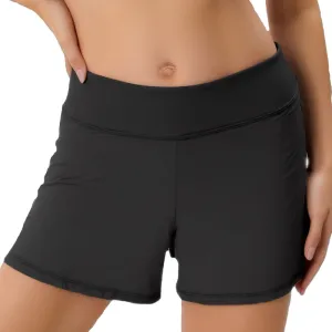 COCOPEAR Period High Waisted Swim Shorts Women with Liner Leakproof Women's Board Shorts for Teens, Girls, Women