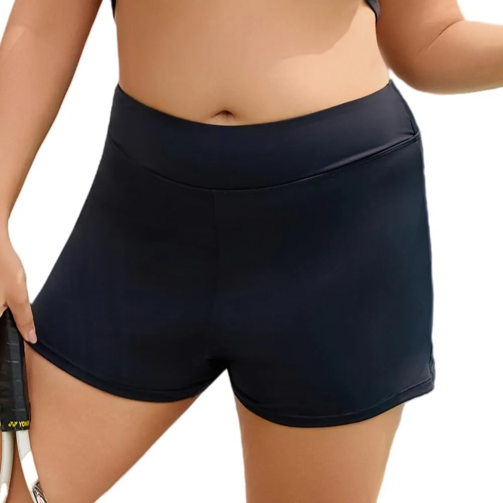 COCOPEAR Period High Waisted Swim Shorts Women with Liner Leakproof Women's Board Shorts for Teens, Girls, Women