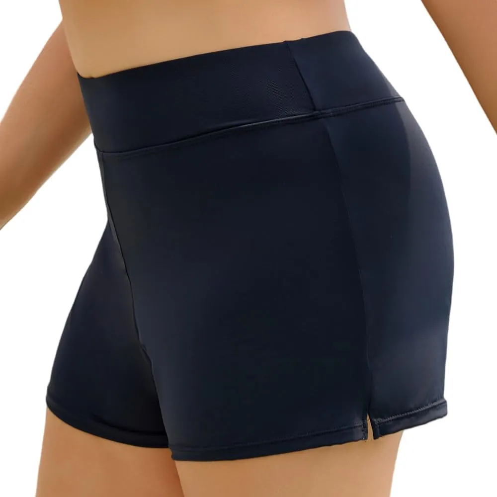 COCOPEAR Period High Waisted Swim Shorts Women with Liner Leakproof Women's Board Shorts for Teens, Girls, Women