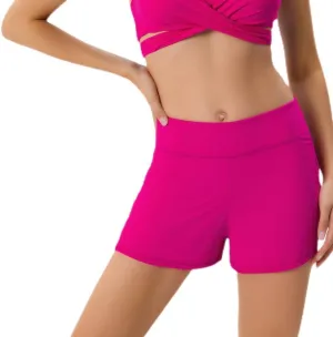 COCOPEAR Period High Waisted Swim Shorts Women with Liner Leakproof Women's Board Shorts for Teens, Girls, Women