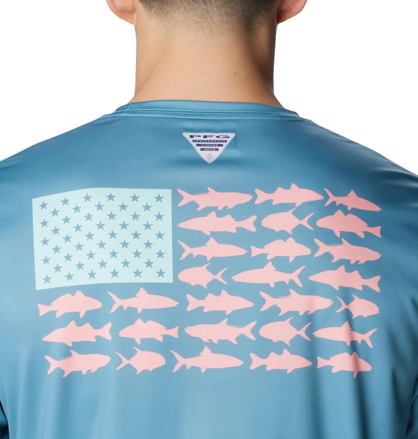 Columbia Men's PFG Terminal Tackle Fish Flag Long Sleeve Fishing Shirt