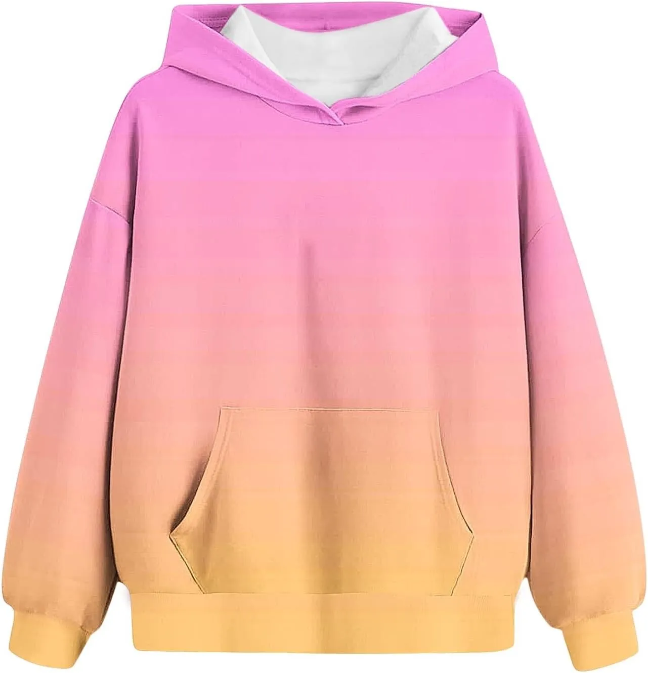 Cute Hoodies for Teen Girls Trendy Preppy Hoodies Y2k Sweatshirts Oversized Long Sleeve Shirts Casual Tie-Dye Outfits