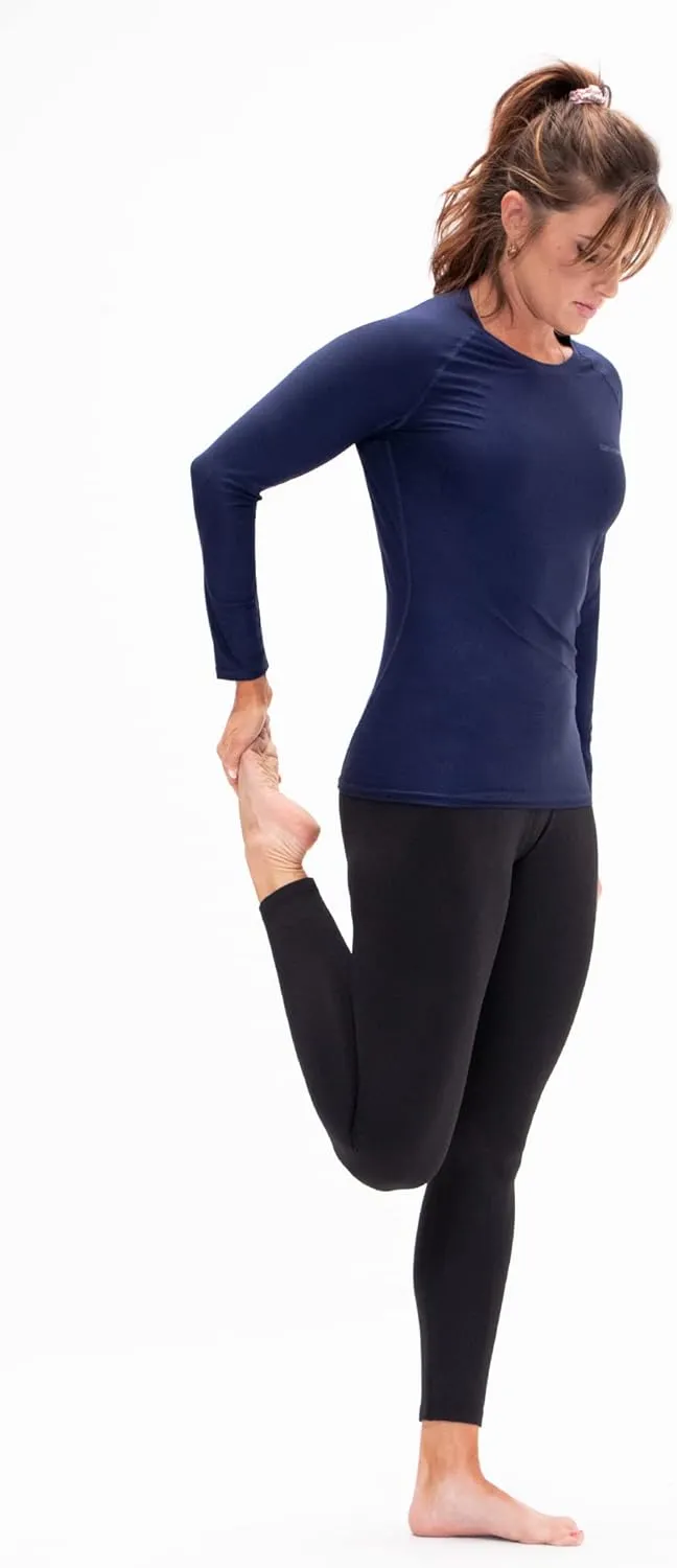 DEVOPS 3 Pack Women's Compression Shirt Dry Fit Long Sleeve Running Athletic T-Shirt Workout Tops