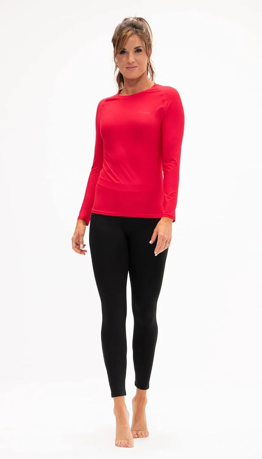 DEVOPS 3 Pack Women's Compression Shirt Dry Fit Long Sleeve Running Athletic T-Shirt Workout Tops