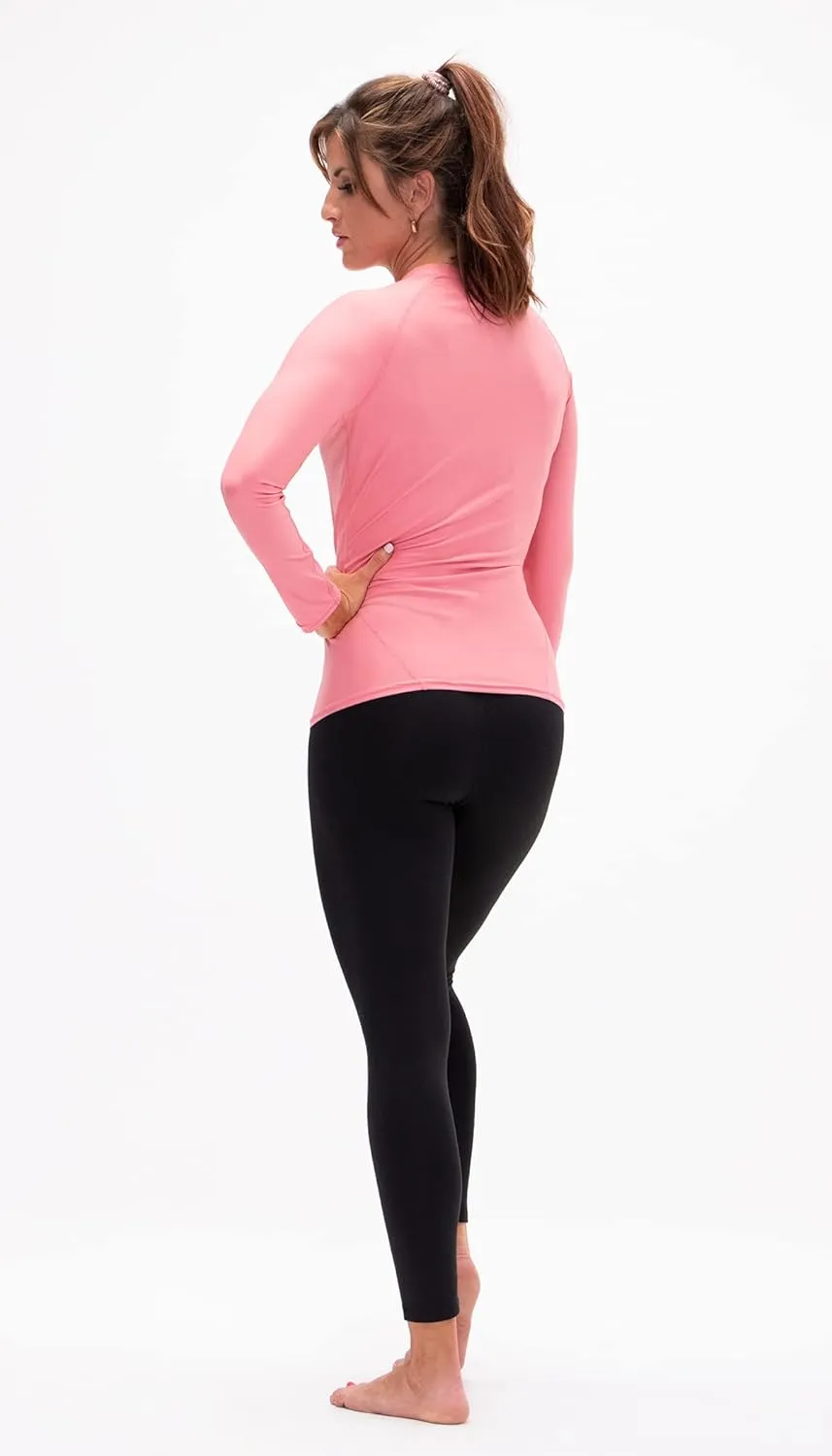 DEVOPS 3 Pack Women's Compression Shirt Dry Fit Long Sleeve Running Athletic T-Shirt Workout Tops
