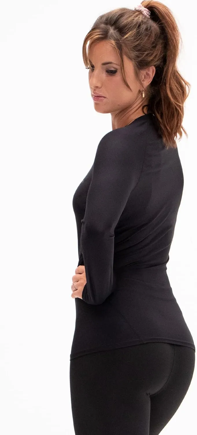 DEVOPS 3 Pack Women's Compression Shirt Dry Fit Long Sleeve Running Athletic T-Shirt Workout Tops