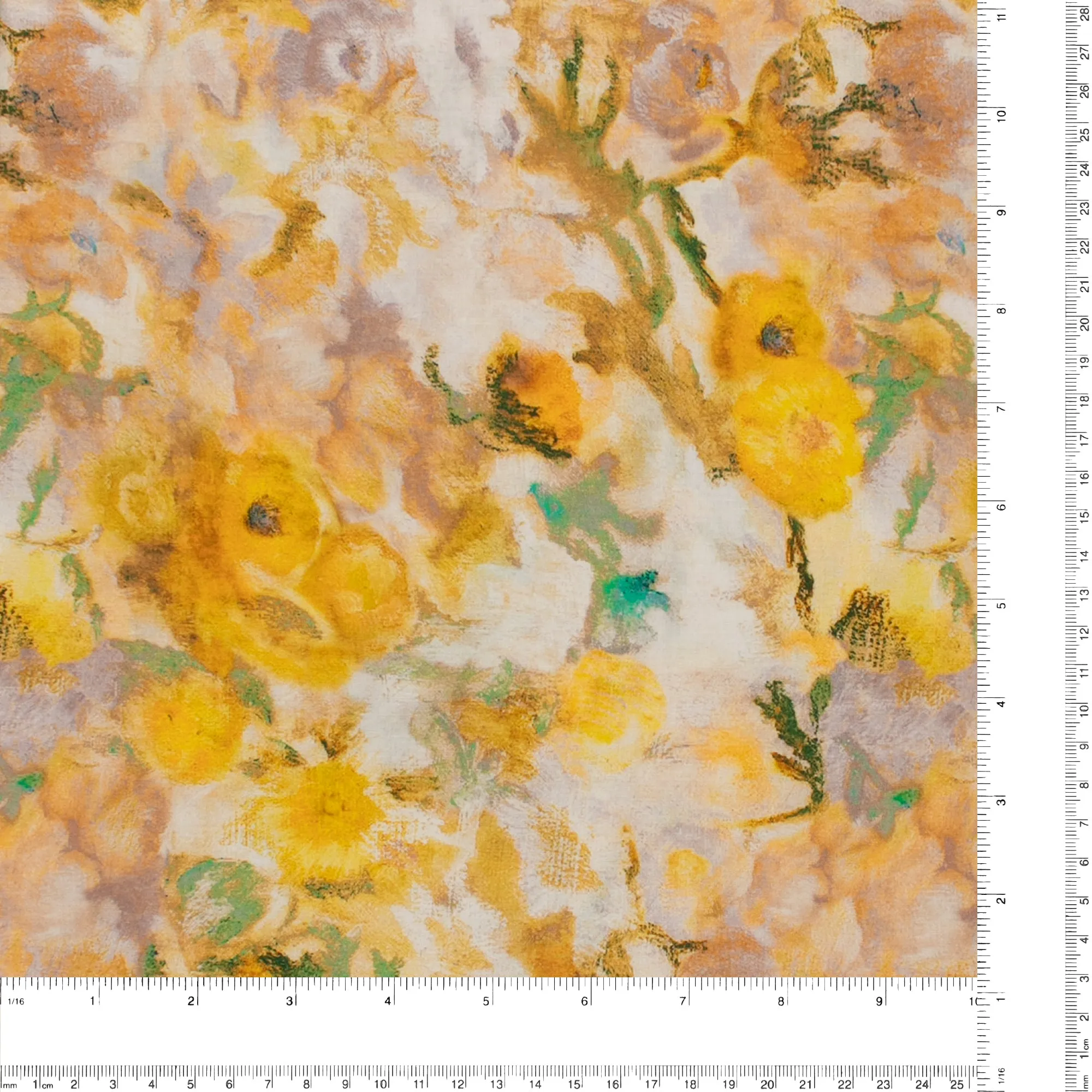 Digital Printed Voile - SOFIA - 004 - Golden