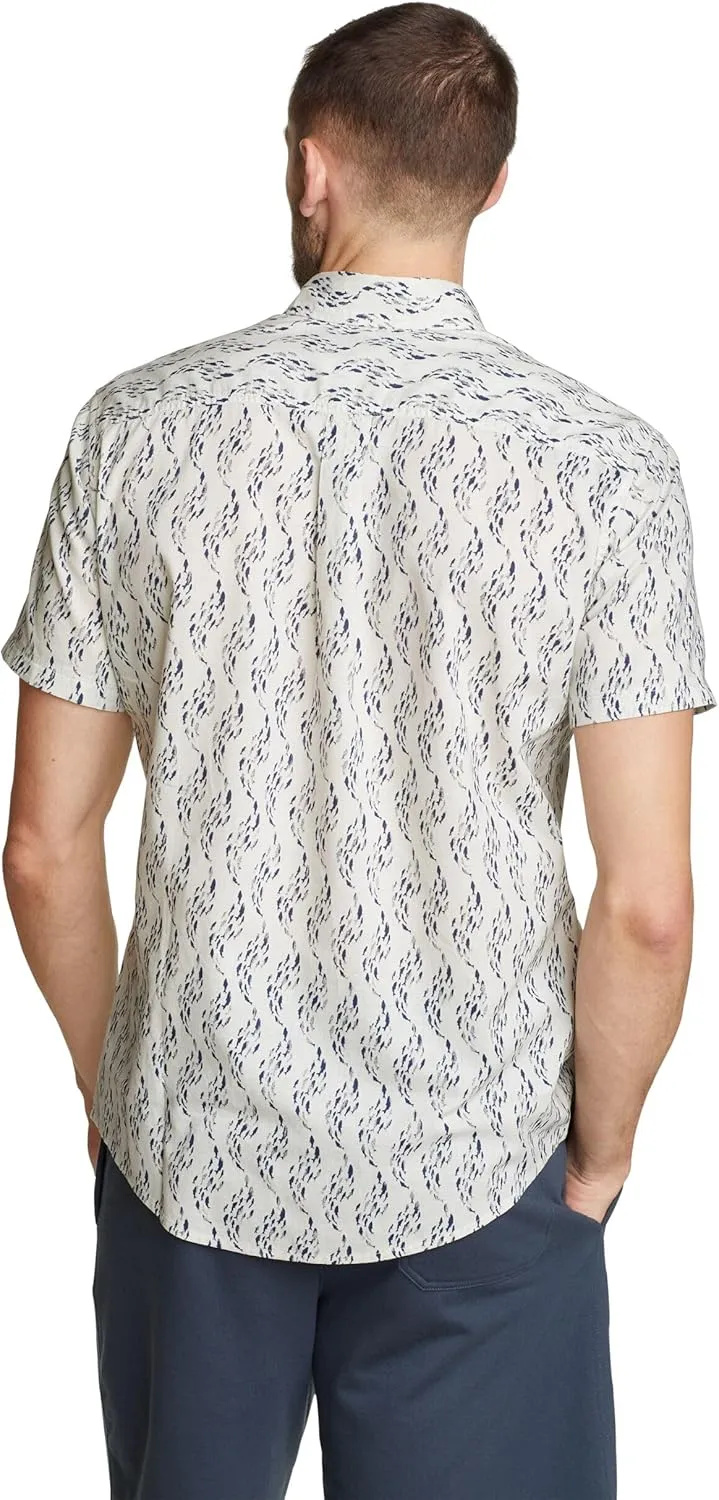 Eddie Bauer Men's Printed Baja Short-Sleeve Shirt