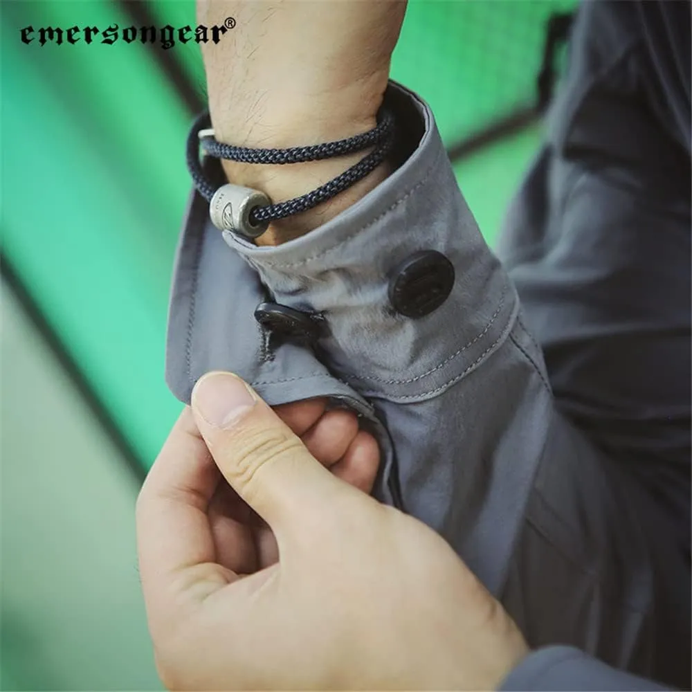 emersongear Blue Label Zip Triple Tech Tac-Shirt,Quick Dry Wrinkle Free Travel Shirts Outdoor Long Sleeve Button Down Shirt