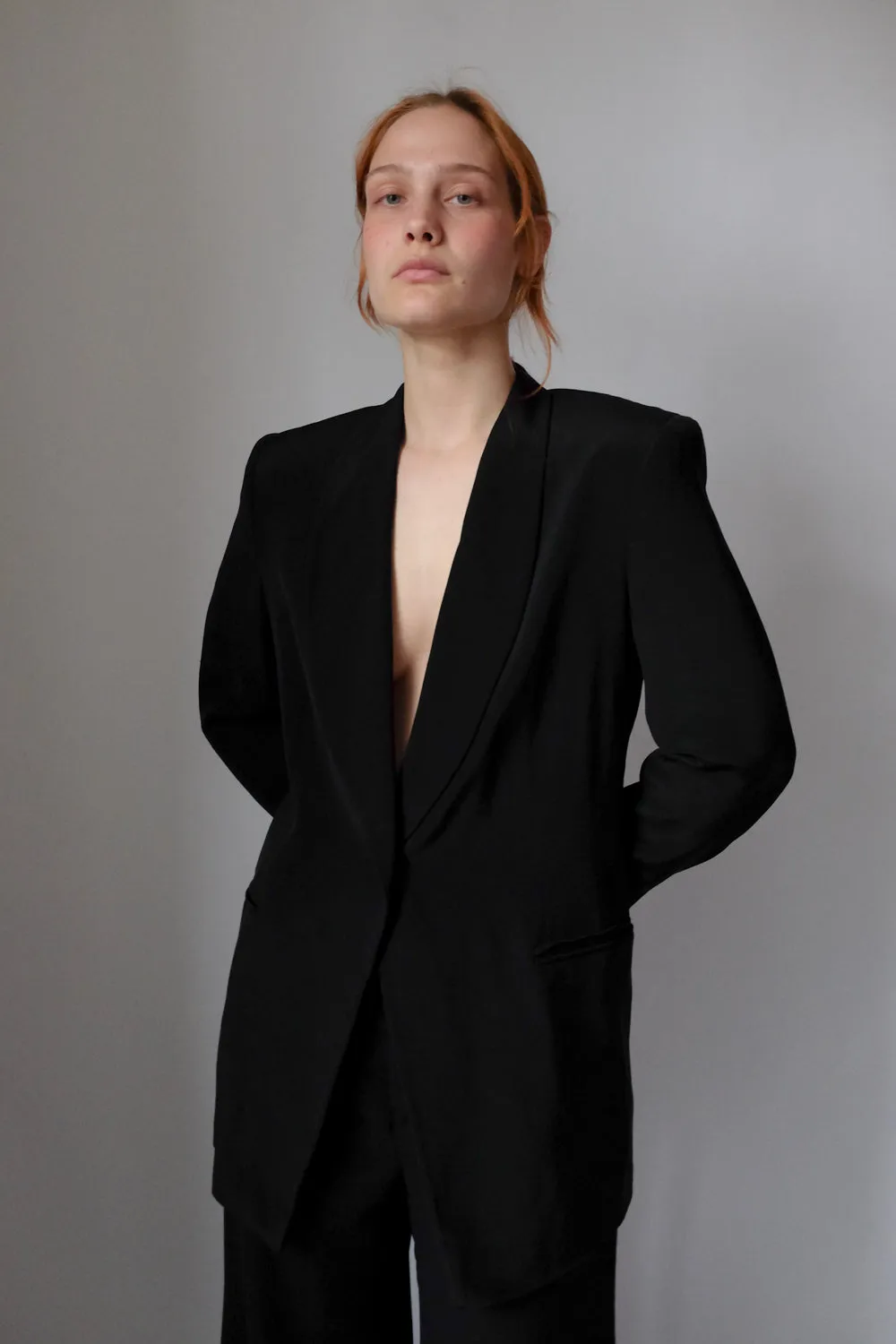 ESCADA PURE SILK BLACK BLAZER