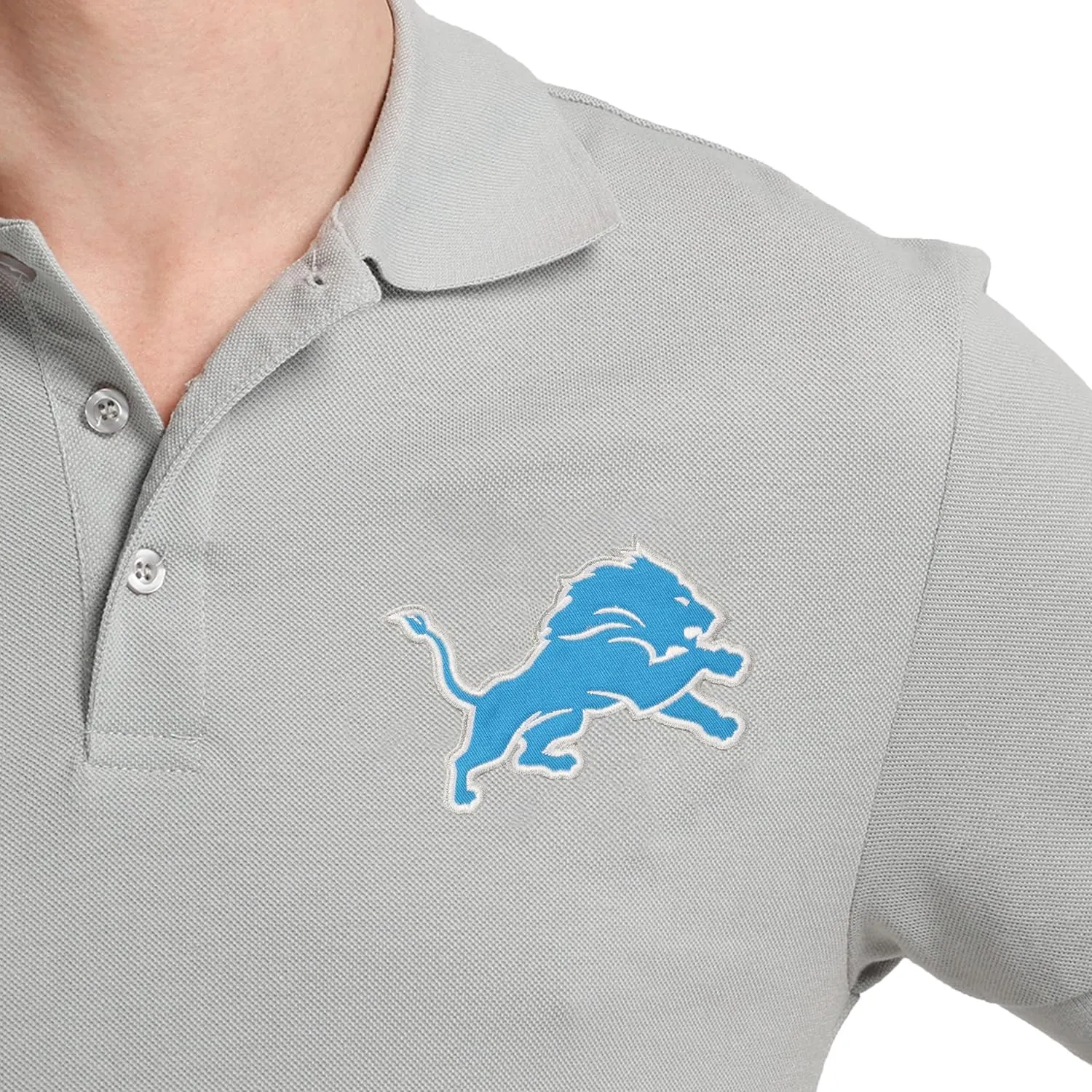 FOCO NFL Team Logo Polo Short Sleeve Shirt