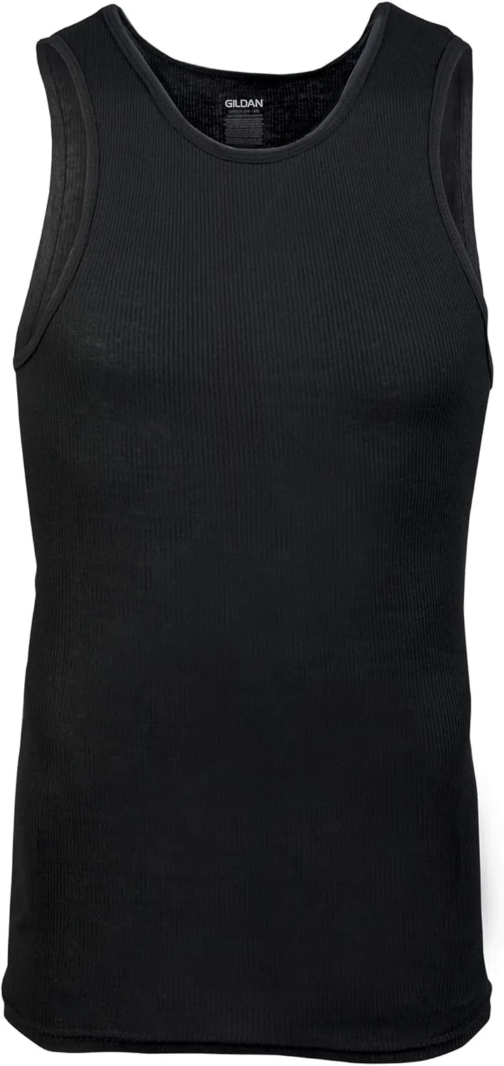 Gildan Men's A-Shirt Tanks, Multipack, Style G1104
