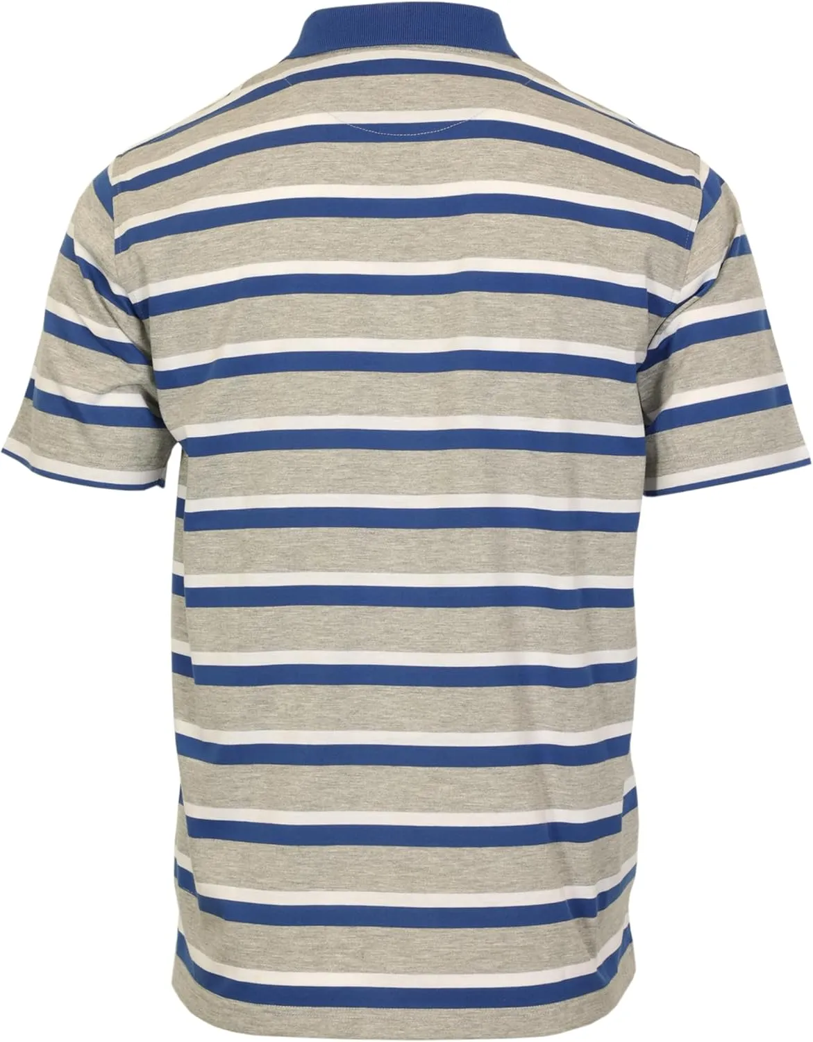 Gioberti Mens Multiple Stripe Polo Shirt with Pocket