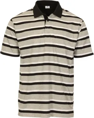 Gioberti Mens Multiple Stripe Polo Shirt with Pocket