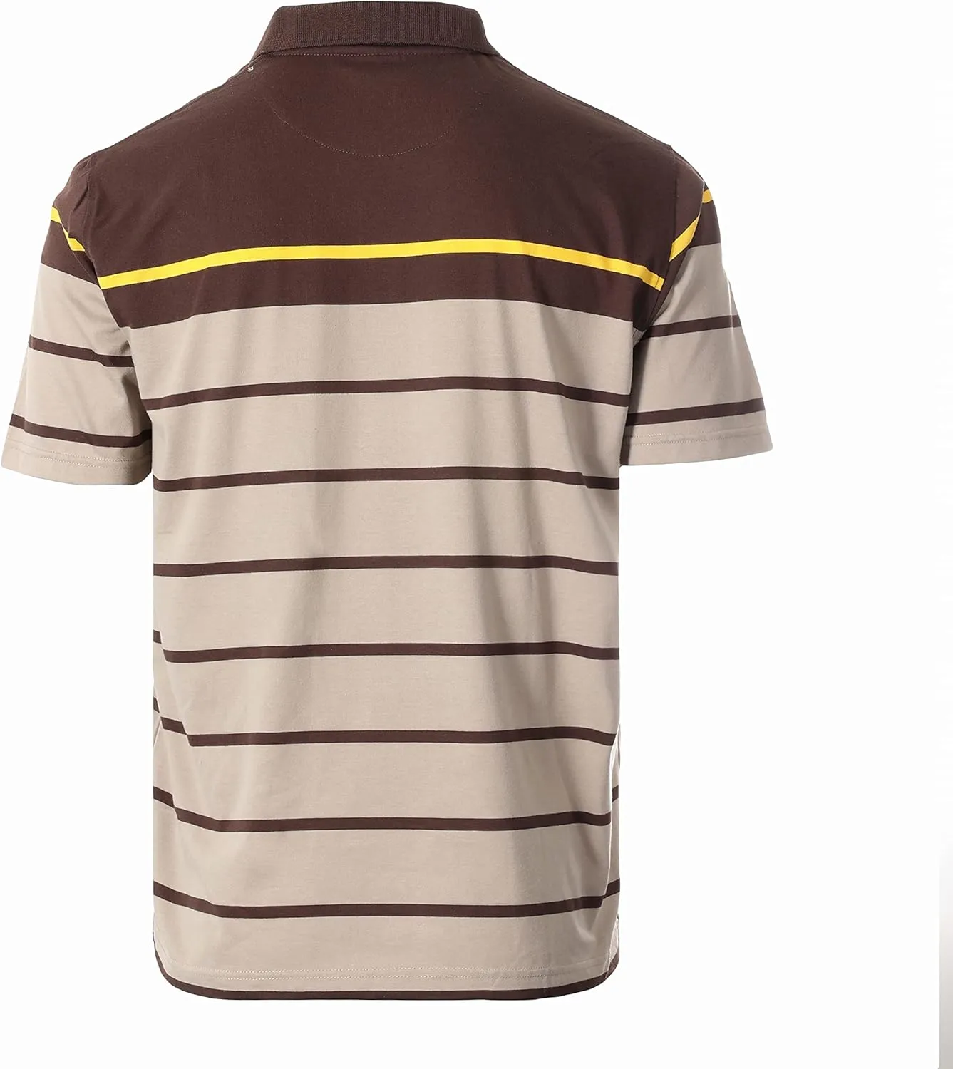Gioberti Mens Single Stripe Polo Shirt with Pocket