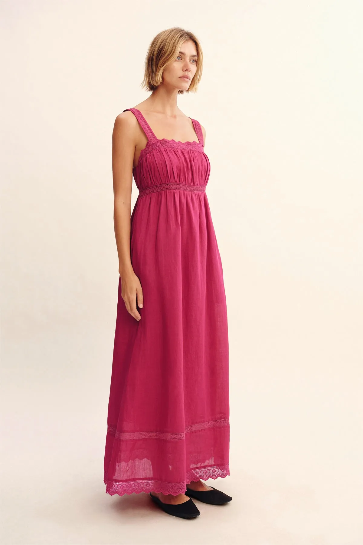 GRACE SHIFT DRESS - DRAGON FRUIT