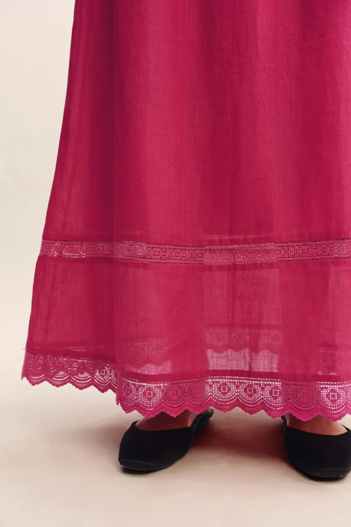 GRACE SHIFT DRESS - DRAGON FRUIT