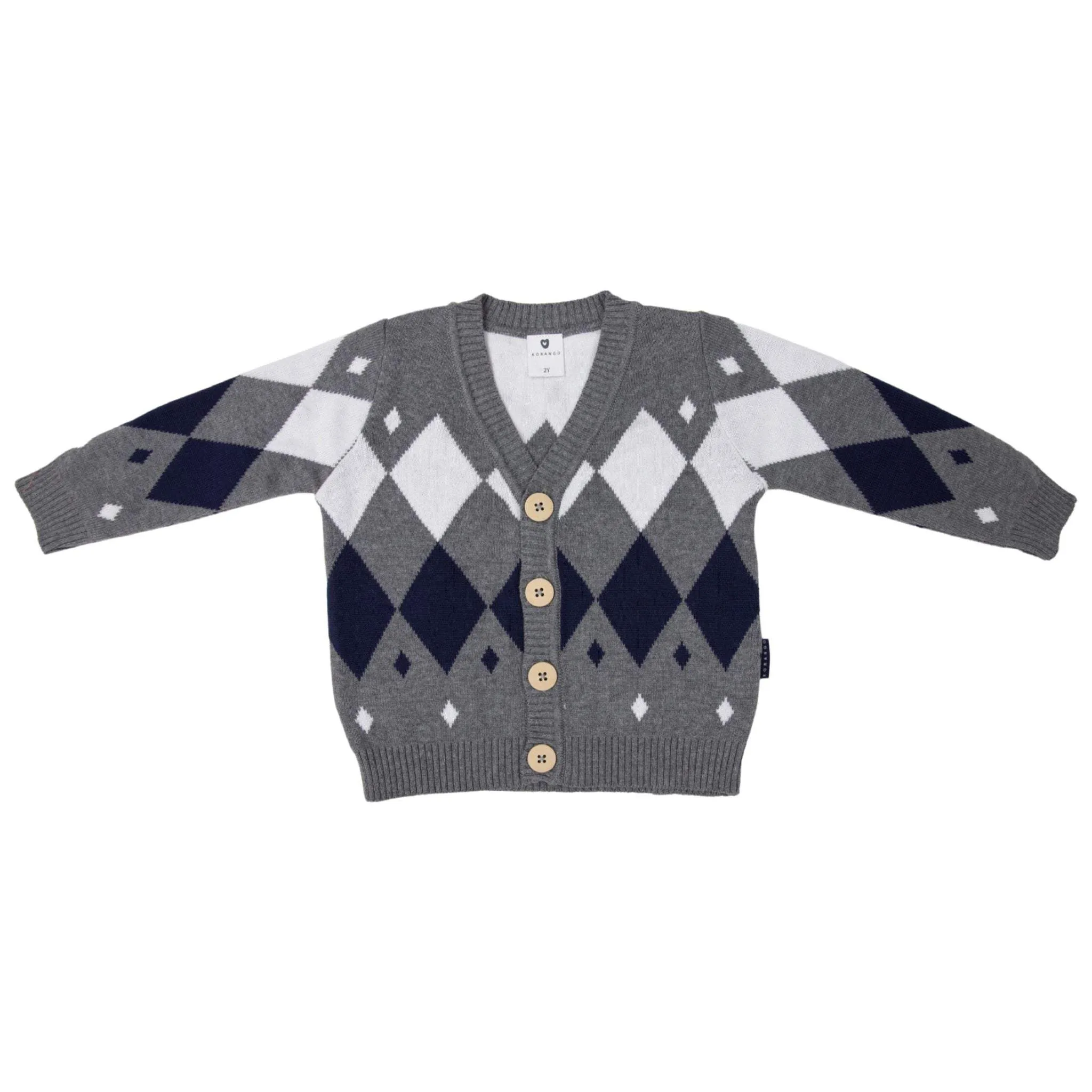 Grandpa Cardigan Charcoal
