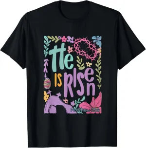 He Is Risen Matthew 28:6 Easter Bible T-Shirt