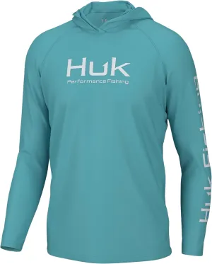 HUK Men's Pursuit Vented Long Sleeve Hoodie, Fishing Shirt with Hood