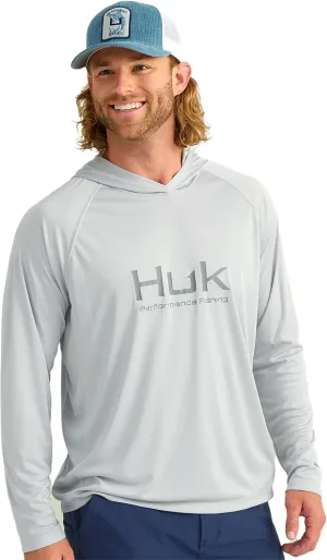 HUK Men's Pursuit Vented Long Sleeve Hoodie, Fishing Shirt with Hood