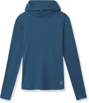IBEX Merino Wool Women's Springbok Sun Hoodie with UPF 35  Protection | Breathable & Quick-Dry Outdoor Shirt with Thumbholes